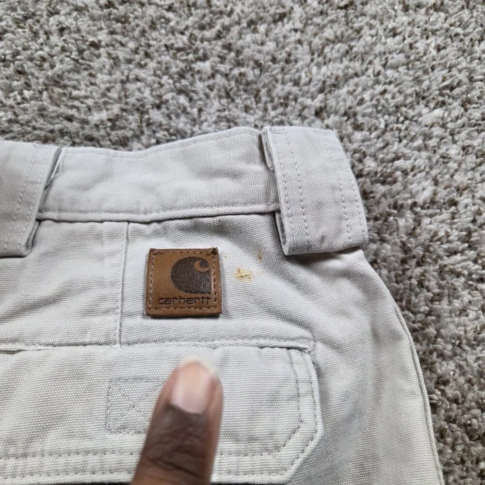Carhartt Cargo Shorts Men's 42 Beige Utility Outdoor Workwear Read* - Picture 7 of 8